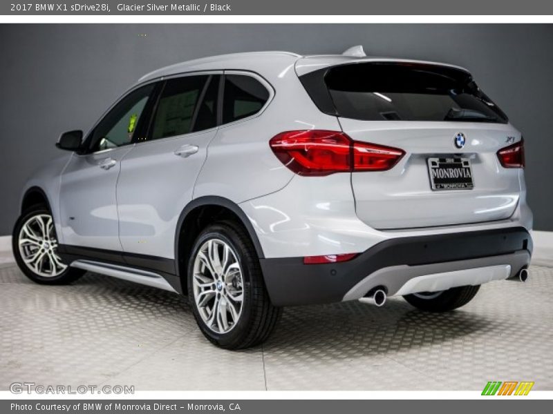 Glacier Silver Metallic / Black 2017 BMW X1 sDrive28i
