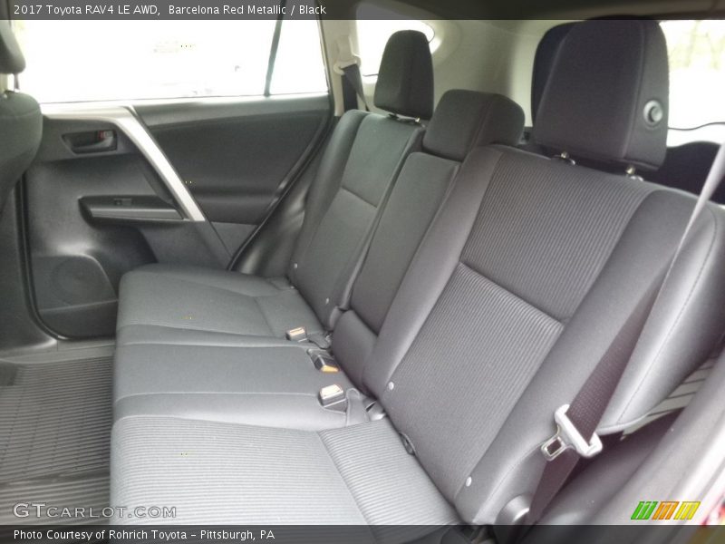 Barcelona Red Metallic / Black 2017 Toyota RAV4 LE AWD