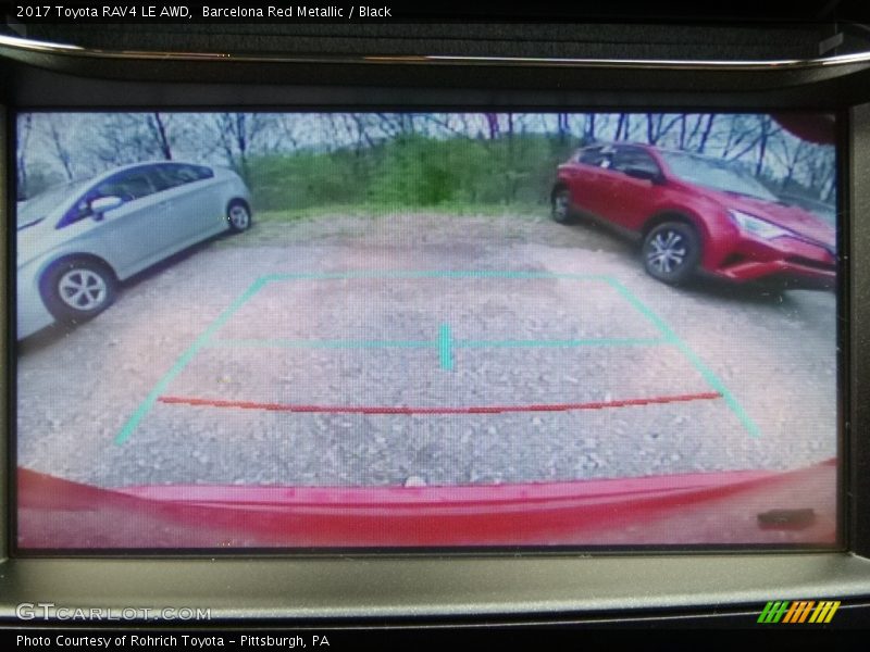 Barcelona Red Metallic / Black 2017 Toyota RAV4 LE AWD