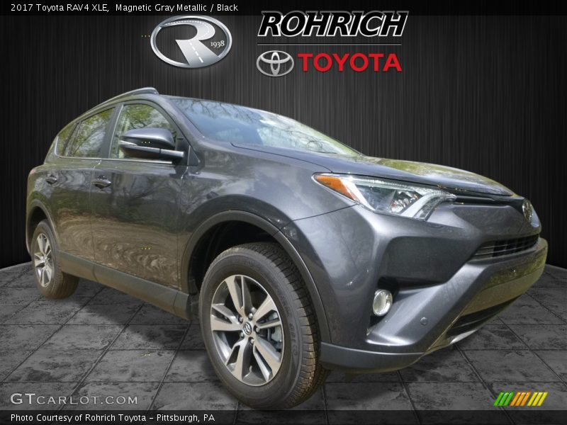 Magnetic Gray Metallic / Black 2017 Toyota RAV4 XLE