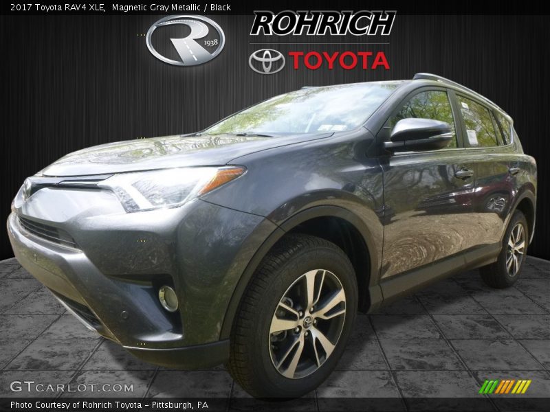 Magnetic Gray Metallic / Black 2017 Toyota RAV4 XLE
