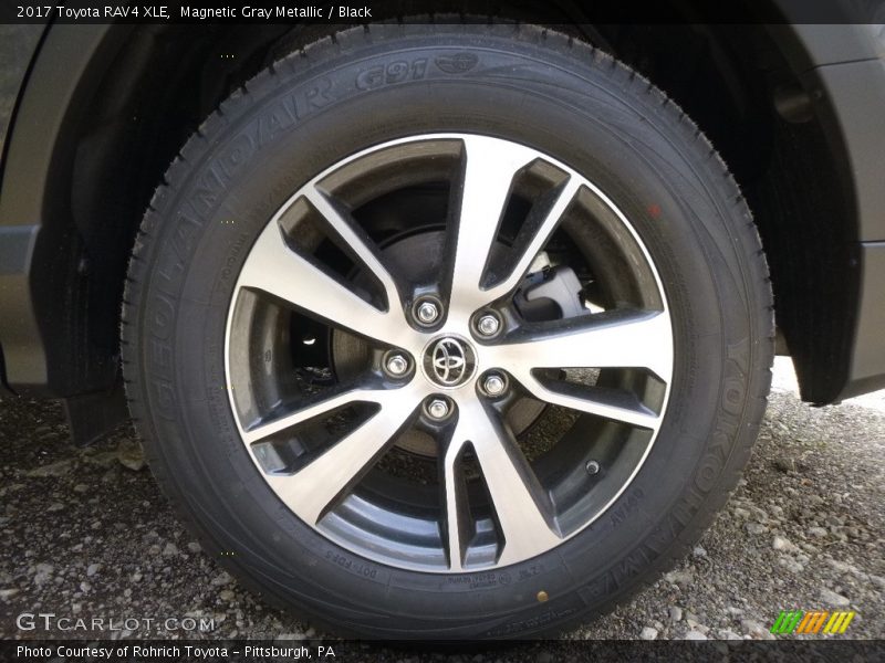 Magnetic Gray Metallic / Black 2017 Toyota RAV4 XLE