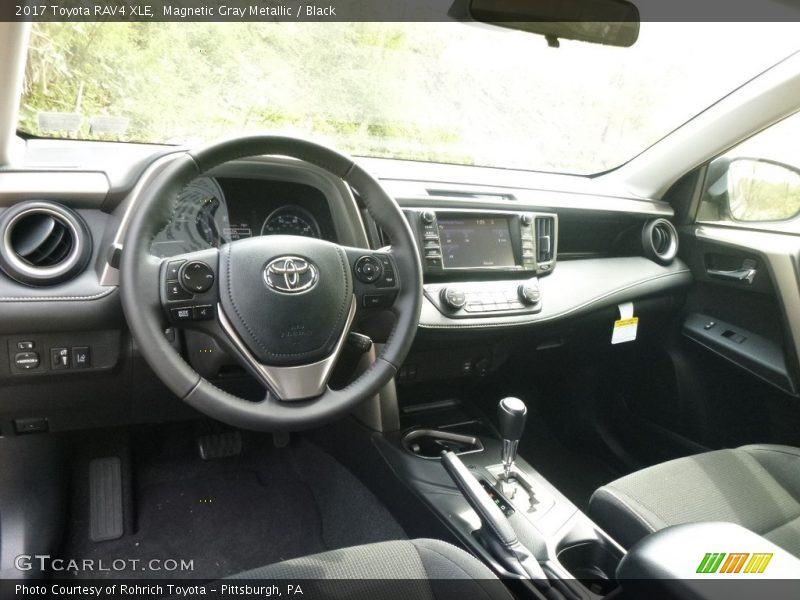 Magnetic Gray Metallic / Black 2017 Toyota RAV4 XLE