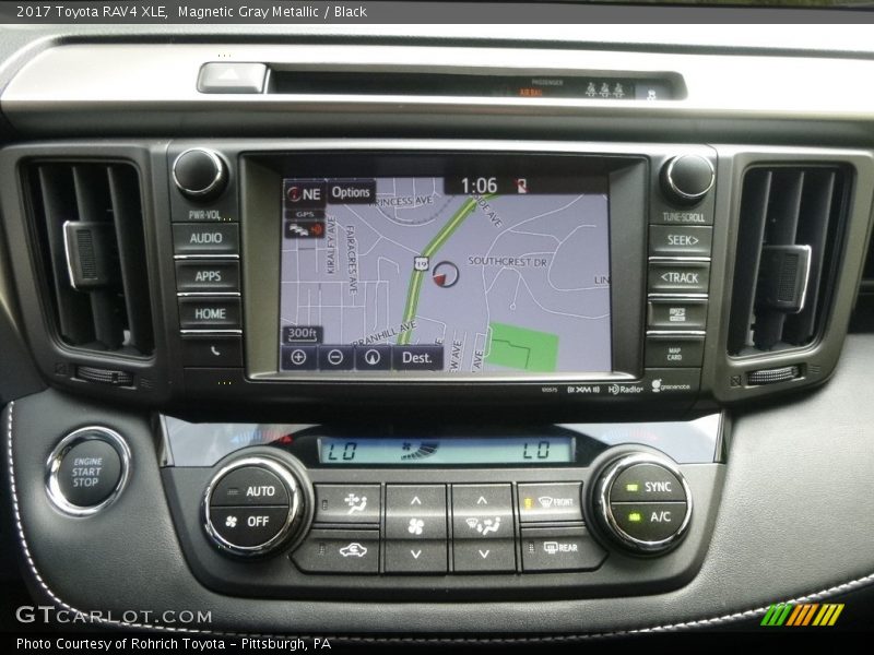 Magnetic Gray Metallic / Black 2017 Toyota RAV4 XLE