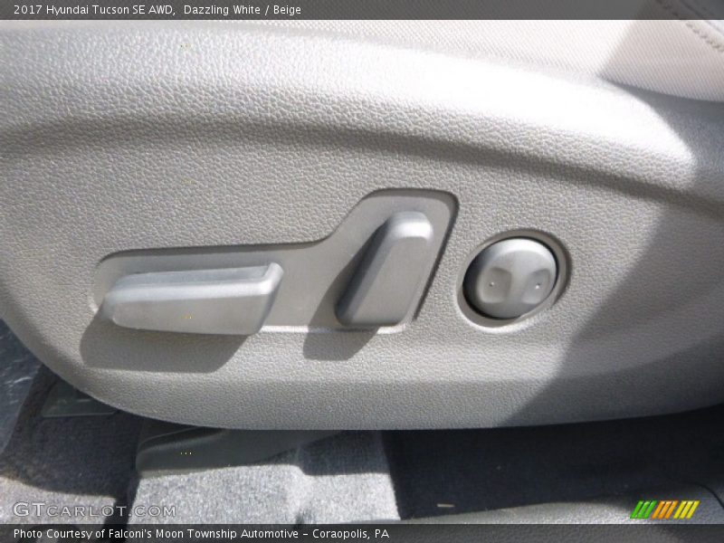 Dazzling White / Beige 2017 Hyundai Tucson SE AWD