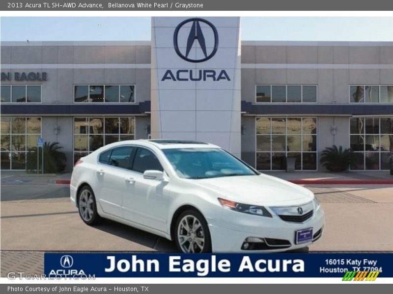 Bellanova White Pearl / Graystone 2013 Acura TL SH-AWD Advance
