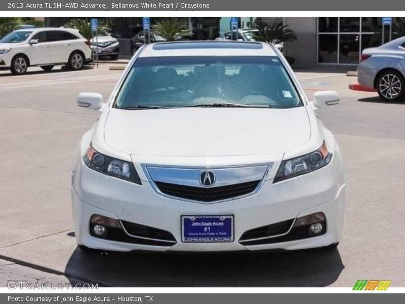 Bellanova White Pearl / Graystone 2013 Acura TL SH-AWD Advance