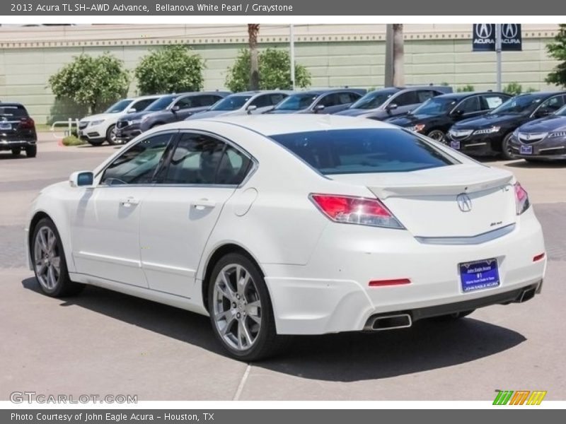 Bellanova White Pearl / Graystone 2013 Acura TL SH-AWD Advance