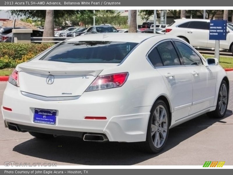 Bellanova White Pearl / Graystone 2013 Acura TL SH-AWD Advance
