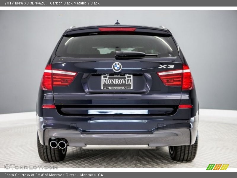 Carbon Black Metallic / Black 2017 BMW X3 sDrive28i