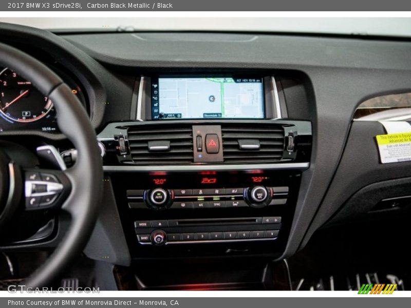 Carbon Black Metallic / Black 2017 BMW X3 sDrive28i