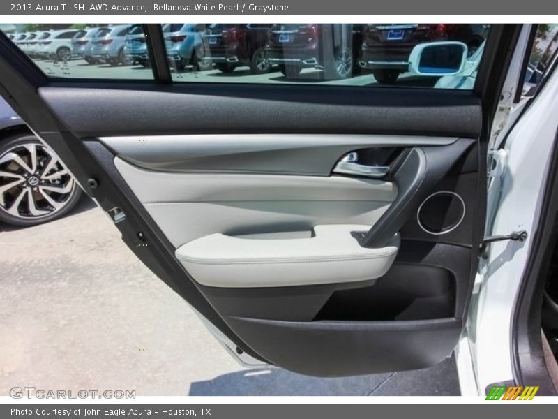 Bellanova White Pearl / Graystone 2013 Acura TL SH-AWD Advance