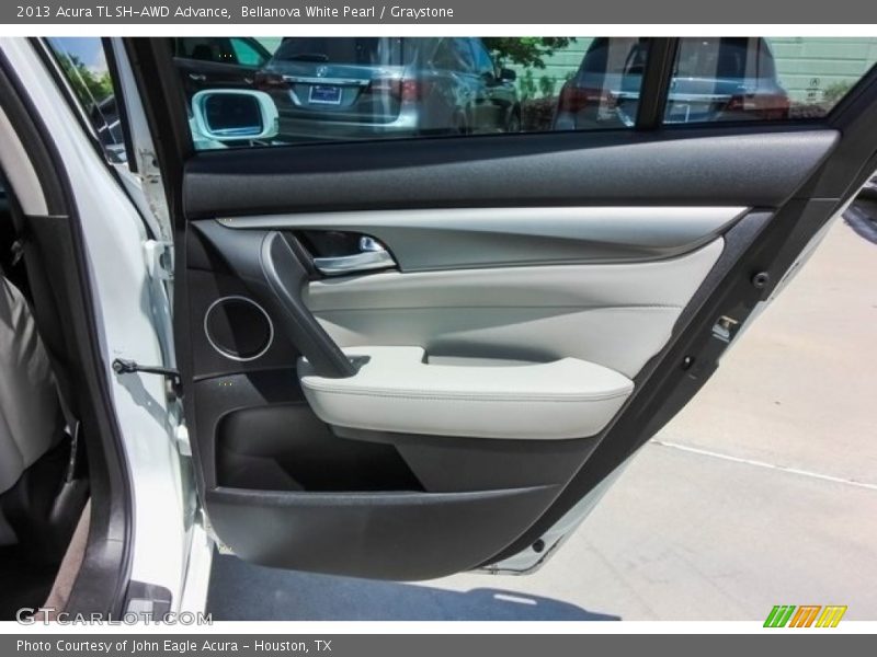 Bellanova White Pearl / Graystone 2013 Acura TL SH-AWD Advance