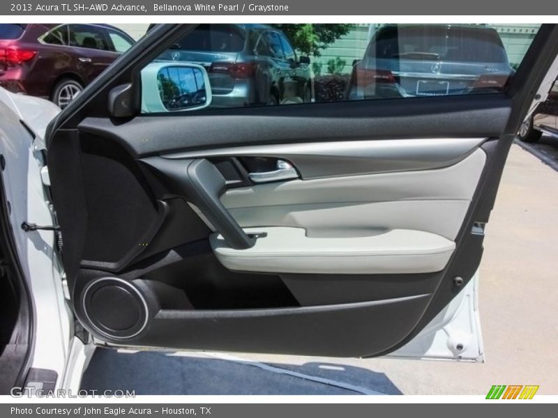 Bellanova White Pearl / Graystone 2013 Acura TL SH-AWD Advance