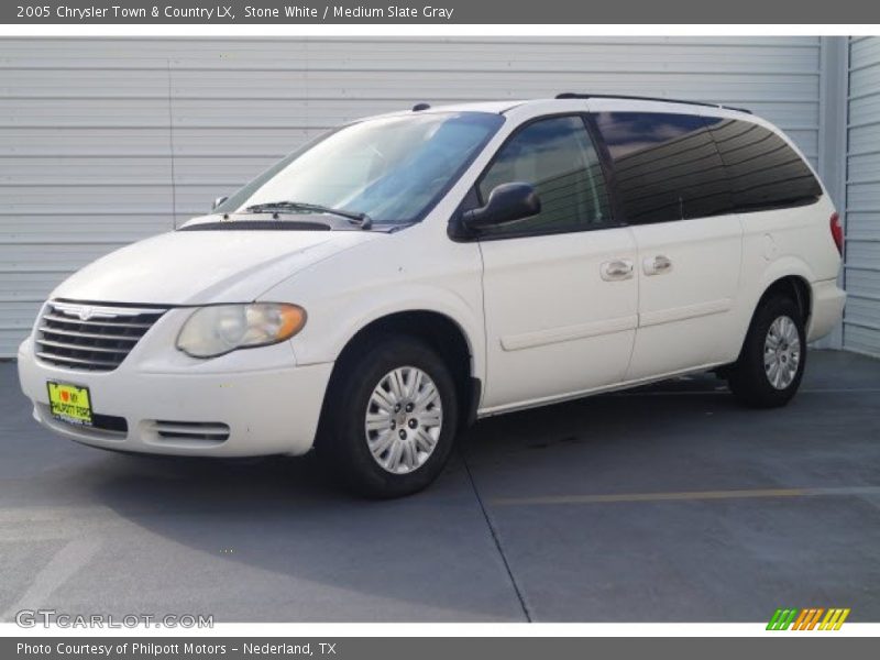 Stone White / Medium Slate Gray 2005 Chrysler Town & Country LX