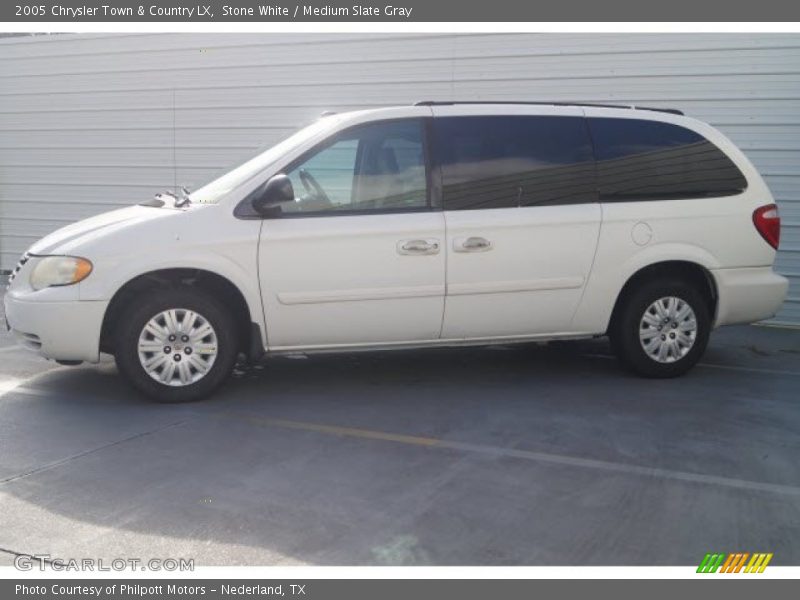 Stone White / Medium Slate Gray 2005 Chrysler Town & Country LX