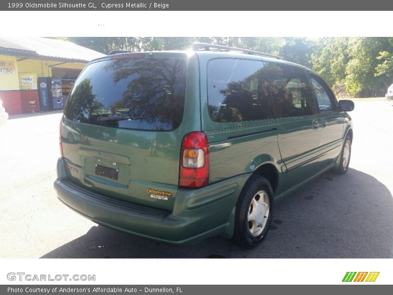 Cypress Metallic / Beige 1999 Oldsmobile Silhouette GL