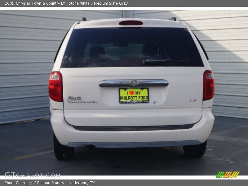 Stone White / Medium Slate Gray 2005 Chrysler Town & Country LX