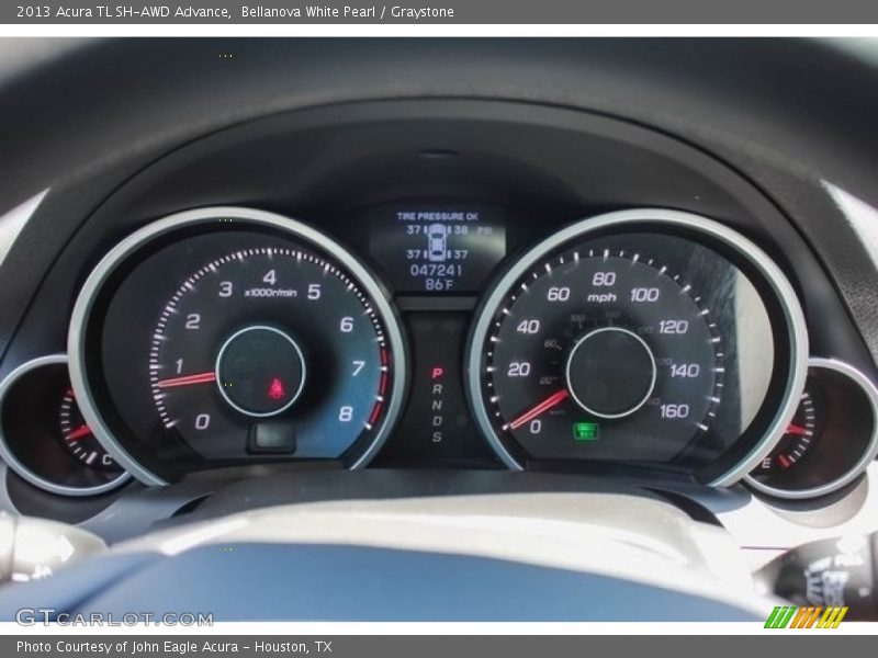Bellanova White Pearl / Graystone 2013 Acura TL SH-AWD Advance