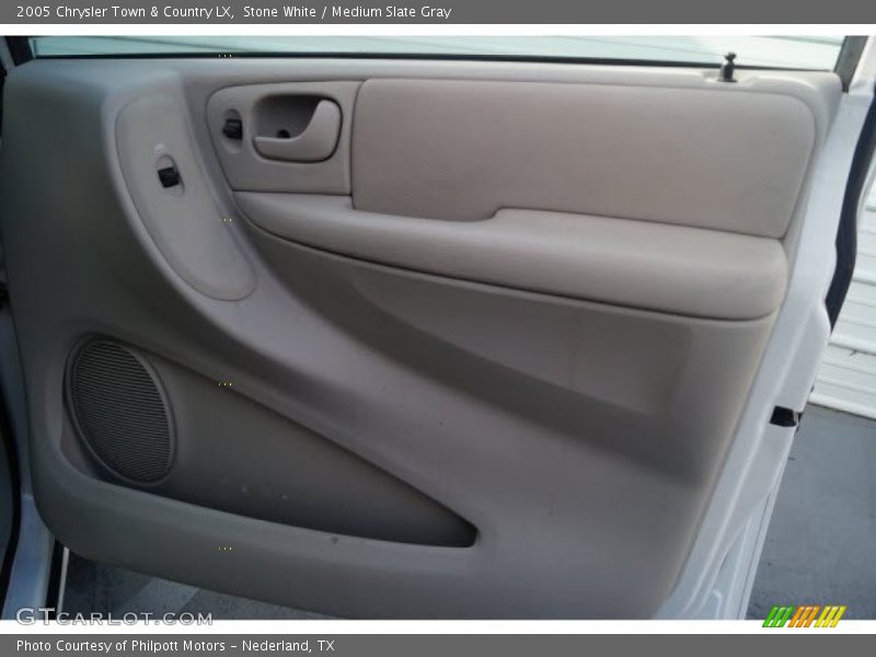 Stone White / Medium Slate Gray 2005 Chrysler Town & Country LX