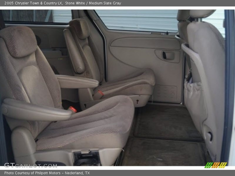 Stone White / Medium Slate Gray 2005 Chrysler Town & Country LX