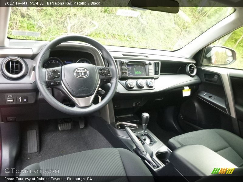 Barcelona Red Metallic / Black 2017 Toyota RAV4 LE