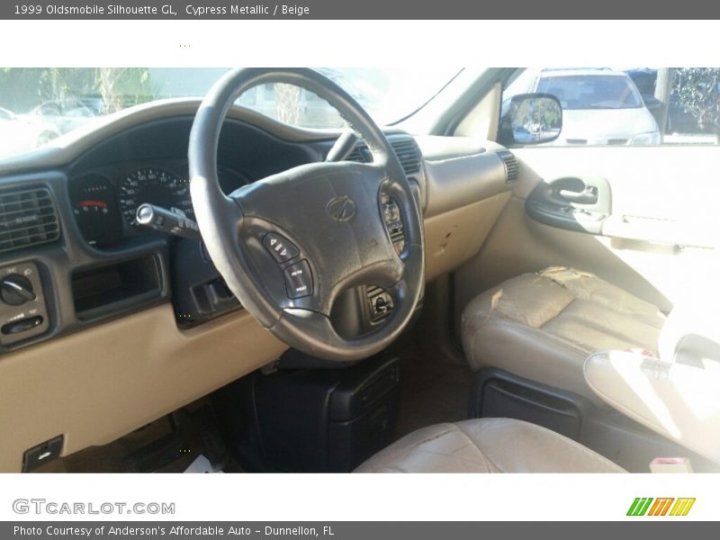 Cypress Metallic / Beige 1999 Oldsmobile Silhouette GL