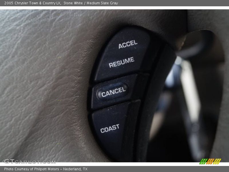 Stone White / Medium Slate Gray 2005 Chrysler Town & Country LX