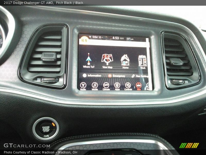 Pitch Black / Black 2017 Dodge Challenger GT AWD