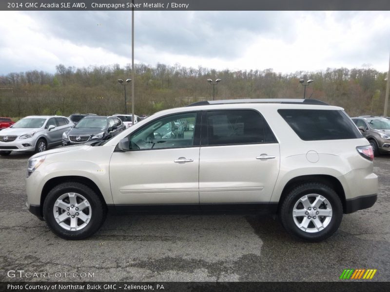  2014 Acadia SLE AWD Champagne Silver Metallic
