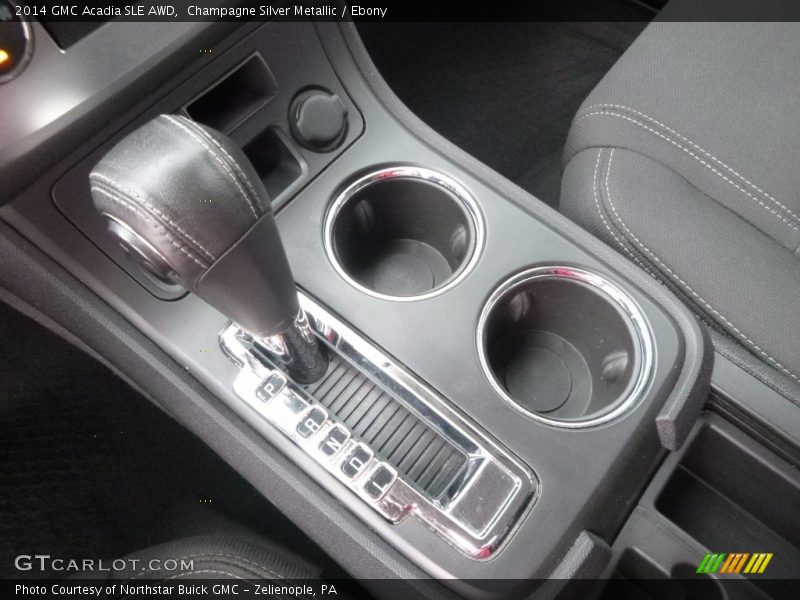 Champagne Silver Metallic / Ebony 2014 GMC Acadia SLE AWD
