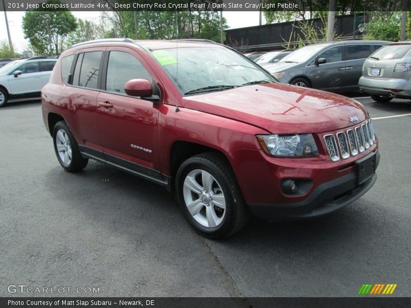 Deep Cherry Red Crystal Pearl / Dark Slate Gray/Light Pebble 2014 Jeep Compass Latitude 4x4