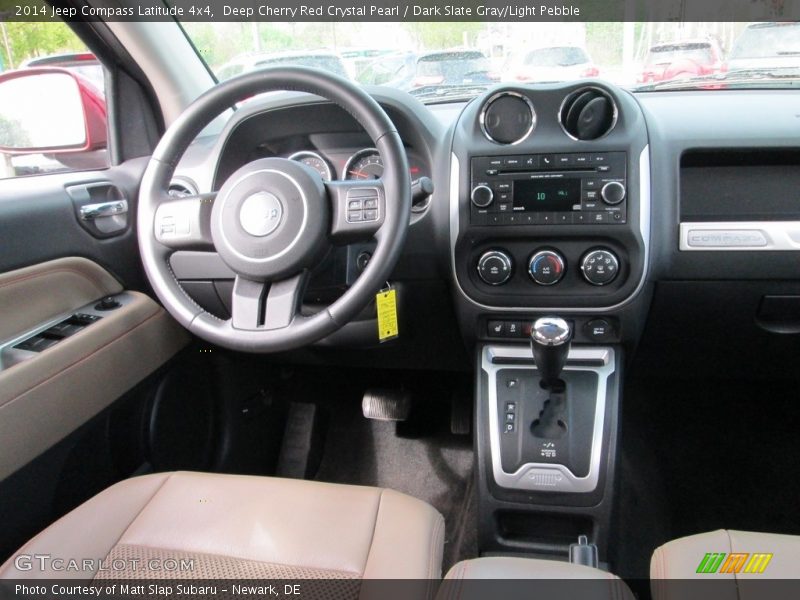 Deep Cherry Red Crystal Pearl / Dark Slate Gray/Light Pebble 2014 Jeep Compass Latitude 4x4