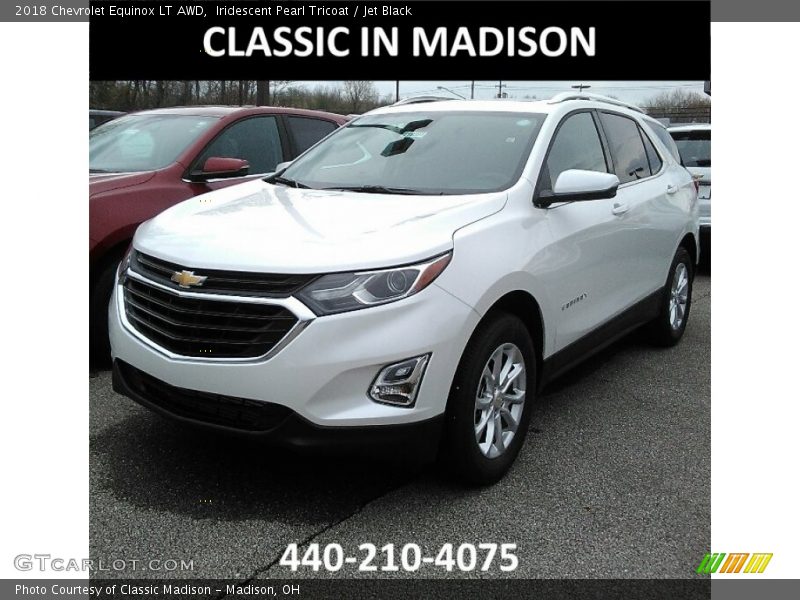 Iridescent Pearl Tricoat / Jet Black 2018 Chevrolet Equinox LT AWD