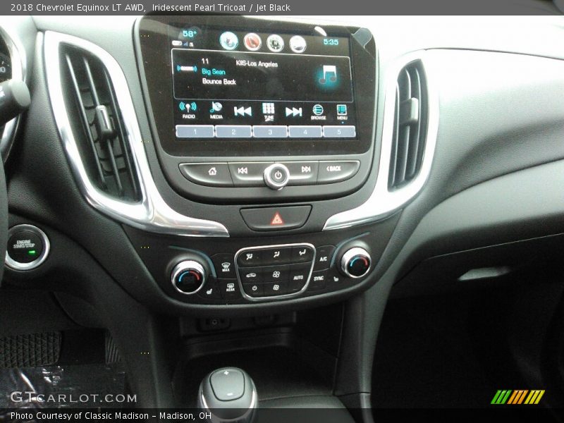 Controls of 2018 Equinox LT AWD