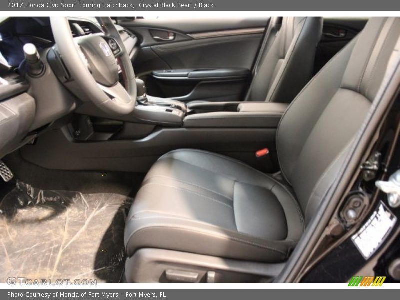 Crystal Black Pearl / Black 2017 Honda Civic Sport Touring Hatchback