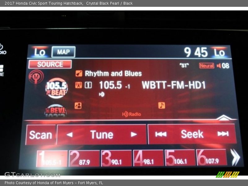 Crystal Black Pearl / Black 2017 Honda Civic Sport Touring Hatchback
