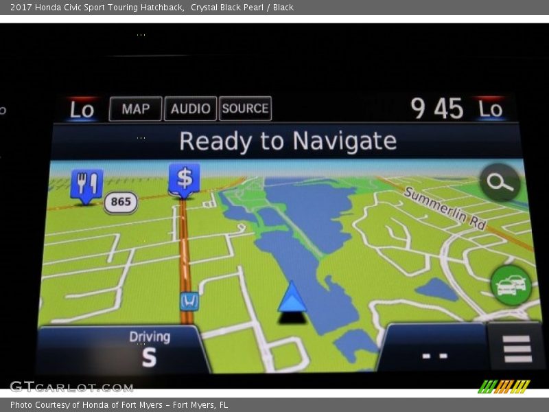 Crystal Black Pearl / Black 2017 Honda Civic Sport Touring Hatchback