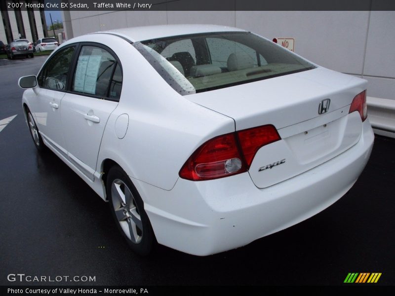 Taffeta White / Ivory 2007 Honda Civic EX Sedan