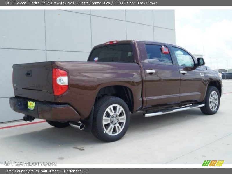 Sunset Bronze Mica / 1794 Edition Black/Brown 2017 Toyota Tundra 1794 CrewMax 4x4