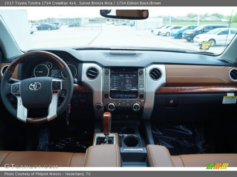 Sunset Bronze Mica / 1794 Edition Black/Brown 2017 Toyota Tundra 1794 CrewMax 4x4