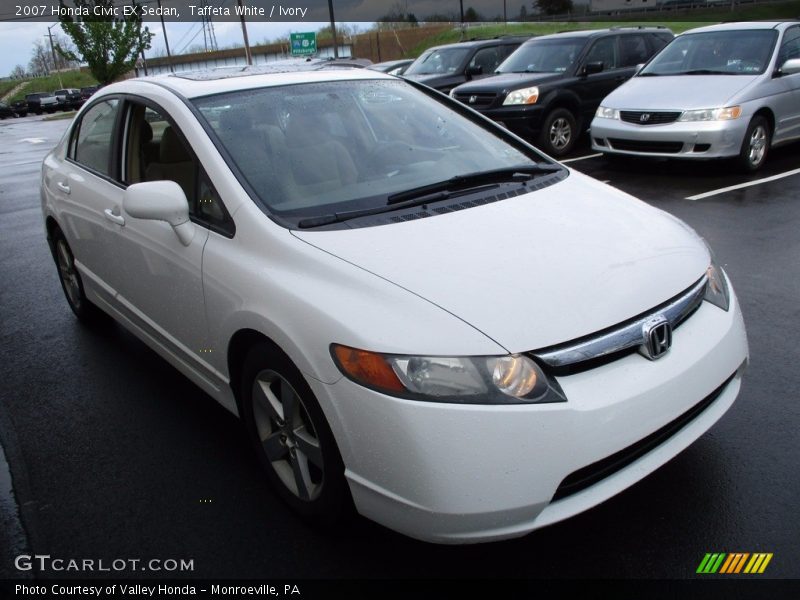Taffeta White / Ivory 2007 Honda Civic EX Sedan