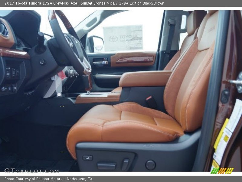 Sunset Bronze Mica / 1794 Edition Black/Brown 2017 Toyota Tundra 1794 CrewMax 4x4
