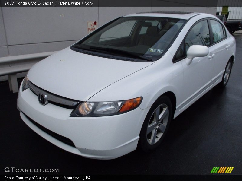 Taffeta White / Ivory 2007 Honda Civic EX Sedan