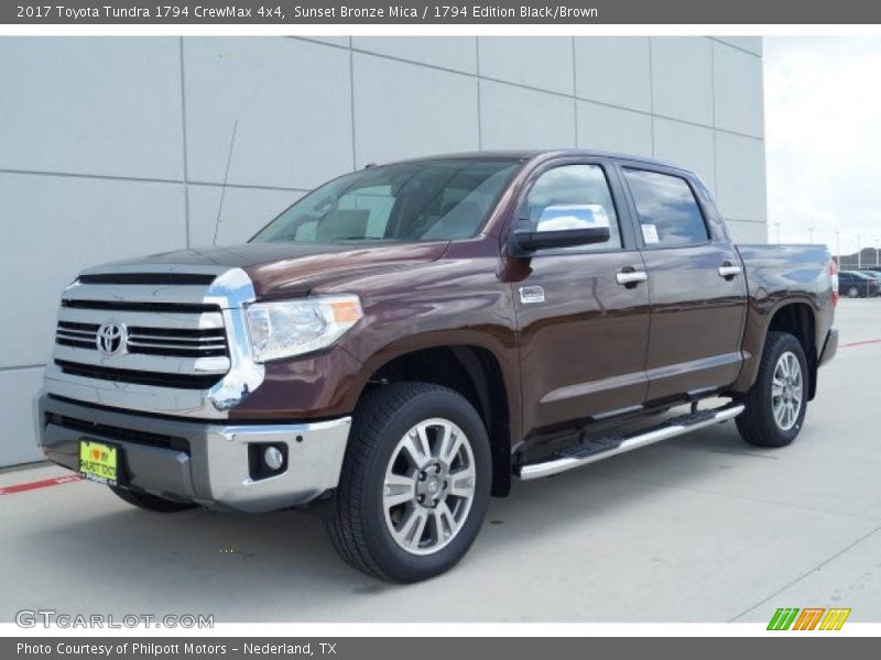 Sunset Bronze Mica / 1794 Edition Black/Brown 2017 Toyota Tundra 1794 CrewMax 4x4