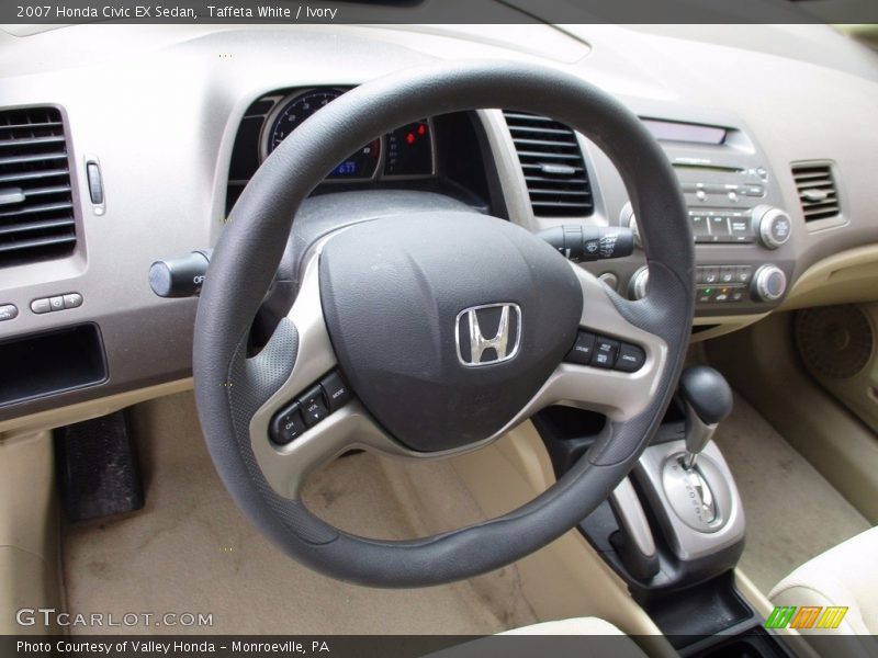 Taffeta White / Ivory 2007 Honda Civic EX Sedan