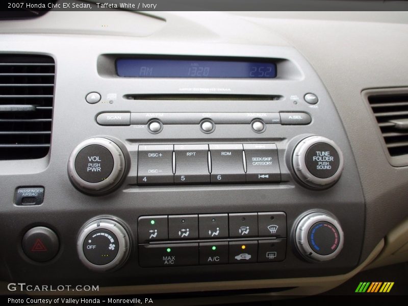 Taffeta White / Ivory 2007 Honda Civic EX Sedan