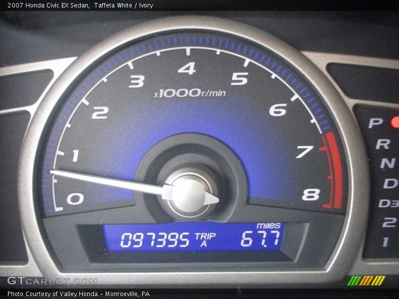 Taffeta White / Ivory 2007 Honda Civic EX Sedan
