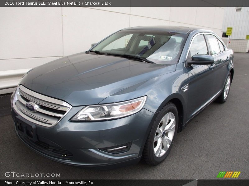 Steel Blue Metallic / Charcoal Black 2010 Ford Taurus SEL