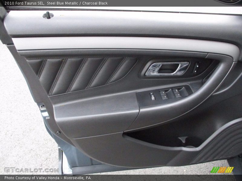 Steel Blue Metallic / Charcoal Black 2010 Ford Taurus SEL